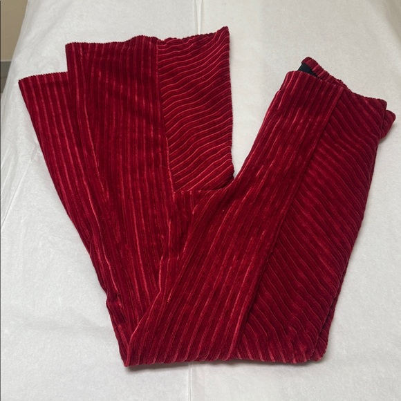 ❣️ FREE PEOPLE PENNY PULL ON VELVET PANT SALSA❣️ - Picture 4 of 15